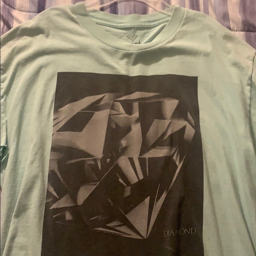 Mint green DIamond supply tee
